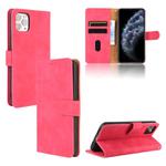 For iPhone 11 Pro Solid Color Skin Feel Magnetic Buckle Horizontal Flip Calf Texture PU Leather Case with Holder & Card Slots & Wallet(Rose Gold)