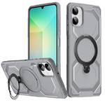 For Samsung Galaxy A06 4G Frosted MagSafe Holder Phone Case(Grey)
