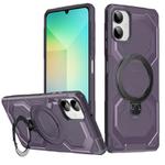For Samsung Galaxy A06 4G Frosted MagSafe Holder Phone Case(Purple)
