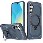 For Samsung Galaxy A16 5G / A26 5G Frosted MagSafe Holder Phone Case(Blue)
