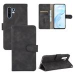 For Vivo X30 Pro Solid Color Skin Feel Magnetic Buckle Horizontal Flip Calf Texture PU Leather Case with Holder & Card Slots & Wallet(Black)