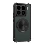 For Xiaomi 15 CD Texture 360 Degree Rotating Holder MagSafe Phone Case(Black)
