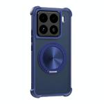 For Xiaomi 15 CD Texture 360 Degree Rotating Holder MagSafe Phone Case(Blue)