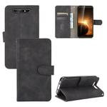 For Blackview BV5500 / BV5500 Pro / BV5500 Plus Solid Color Skin Feel Magnetic Buckle Horizontal Flip Calf Texture PU Leather Case with Holder & Card Slots & Wallet(Black)