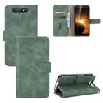 For Blackview BV5500 / BV5500 Pro / BV5500 Plus Solid Color Skin Feel Magnetic Buckle Horizontal Flip Calf Texture PU Leather Case with Holder & Card Slots & Wallet(Green)