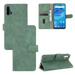 For UMIDIGI F2 Solid Color Skin Feel Magnetic Buckle Horizontal Flip Calf Texture PU Leather Case with Holder & Card Slots & Wallet(Green)