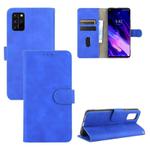 For UMIDIGI S5 Pro Solid Color Skin Feel Magnetic Buckle Horizontal Flip Calf Texture PU Leather Case with Holder & Card Slots & Wallet(Blue)