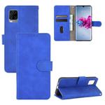 For ZTE Axon 11 5G Solid Color Skin Feel Magnetic Buckle Horizontal Flip Calf Texture PU Leather Case with Holder & Card Slots & Wallet(Blue)
