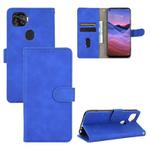 For ZTE A1 ZTG01 Solid Color Skin Feel Magnetic Buckle Horizontal Flip Calf Texture PU Leather Case with Holder & Card Slots & Wallet(Blue)