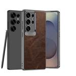 For Samsung Galaxy S24 Ultra 5G Oil Wax Leather Classic Shockproof Phone Case, Not Included Pen(Brown)
