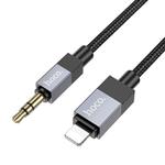 hoco UPA32A 8 Pin to 3.5mm Male Clever Digital Audio Conversion Cable, Length:1m(Black)