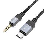 hoco UPA32B USB-C / Type-C to 3.5mm Male Clever Digital Audio Conversion Cable, Length:1m(Black)