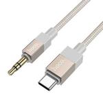 hoco UPA32B USB-C / Type-C to 3.5mm Male Clever Digital Audio Conversion Cable, Length:1m(Gold)