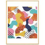 Color Paradise Decorative Painting with Aluminum Alloy Frame Print On Your Demand, Size:15x20cm