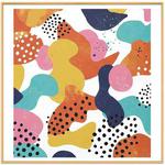 Color Paradise Decorative Painting with Aluminum Alloy Frame Print On Your Demand, Size:40x40cm