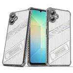 For Samsung Galaxy A06 Plating Holder PC Hybrid TPU Phone Case(Space Gray)