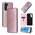For ZTE Nubia S 5G A403ZT Carbon Fiber Texture Flip Leather Phone Case(Pink)