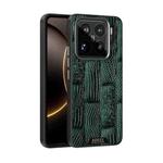 For Xiaomi 15S Pro ABEEL Beast Pattern 6D Micro-Embossed MagSafe Genuine Leather Phone Case(Green)