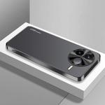 For Redmi K80 AG Frosted Electroplating Acrylic Phone Case(Black)