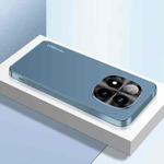 For Redmi Note 14 Pro+ 5G AG Frosted Electroplating Acrylic Phone Case(Navy Blue)