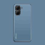 For Redmi Turbo 4 AG Frosted Electroplating Acrylic Phone Case(Navy Blue)