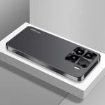 For Xiaomi 15 AG Frosted Electroplating Acrylic Phone Case(Black)