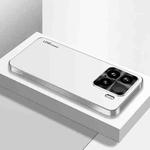 For Xiaomi 15 AG Frosted Electroplating Acrylic Phone Case(Silver White)