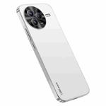 For Xiaomi Civi 5 Pro AG Frosted Electroplating Acrylic Phone Case(Silver White)