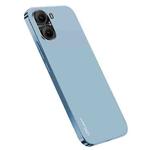 For Xiaomi Poco X7 Pro AG Frosted Electroplating Acrylic Phone Case(Sierra Blue)