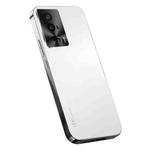 For Xiaomi Poco F5 Pro AG Frosted Electroplating Acrylic Phone Case(Silver White)