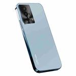 For Xiaomi Poco F5 Pro AG Frosted Electroplating Acrylic Phone Case(Sierra Blue)