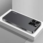 For iPhone 16 Pro AG Frosted Electroplating Acrylic Phone Case(Black)