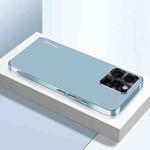 For iPhone 16 Pro AG Frosted Electroplating Acrylic Phone Case(Sierra Blue)