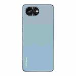 For iPhone 16e AG Frosted Electroplating Acrylic Phone Case(Sierra Blue)