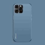 For iPhone 15 Pro AG Frosted Electroplating Acrylic Phone Case(Navy Blue)