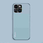 For iPhone 13 AG Frosted Electroplating Acrylic Phone Case(Sierra Blue)