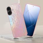 For iPhone 16 Plus Dazzling Acrylic Shockproof Phone Case(Pink)
