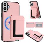 For Nothing CMF Phone 1 Detachable Magsafe Magnetic Card Bag Phone Case(Pink)