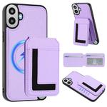 For Nothing CMF Phone 1 Detachable Magsafe Magnetic Card Bag Phone Case(Light Purple)