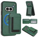 For Nothing Phone 2a Detachable Magsafe Magnetic Card Bag Phone Case(Peacock Green)