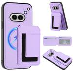 For Nothing Phone 2a Detachable Magsafe Magnetic Card Bag Phone Case(Light Purple)