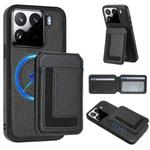 For Xiaomi 15 CX01 Detachable Magsafe Magnetic Card Bag Phone Case(Black)