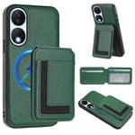 For Honor X7b / Play 8T CX01 Detachable Magsafe Magnetic Card Bag Phone Case(Peacock Green)