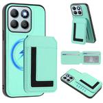 For Honor X8b CX01 Detachable Magsafe Magnetic Card Bag Phone Case(Mint Green)