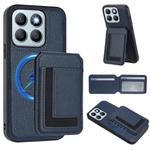For Honor X8b CX01 Detachable Magsafe Magnetic Card Bag Phone Case(Dark Blue)
