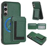 For Sony Xperia 1 VI CX01 Detachable Magsafe Magnetic Card Bag Phone Case(Peacock Green)