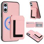For Sony Xperia 10 VI CX01 Detachable Magsafe Magnetic Card Bag Phone Case(Pink)
