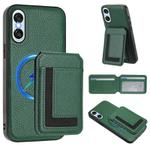 For Sony Xperia 10 VI CX01 Detachable Magsafe Magnetic Card Bag Phone Case(Peacock Green)