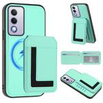 For OPPO A3 Pro 5G / A3 Energy CX01 Detachable Magsafe Magnetic Card Bag Phone Case(Mint Green)