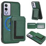 For OPPO A3 Pro 5G / A3 Energy CX01 Detachable Magsafe Magnetic Card Bag Phone Case(Peacock Green)